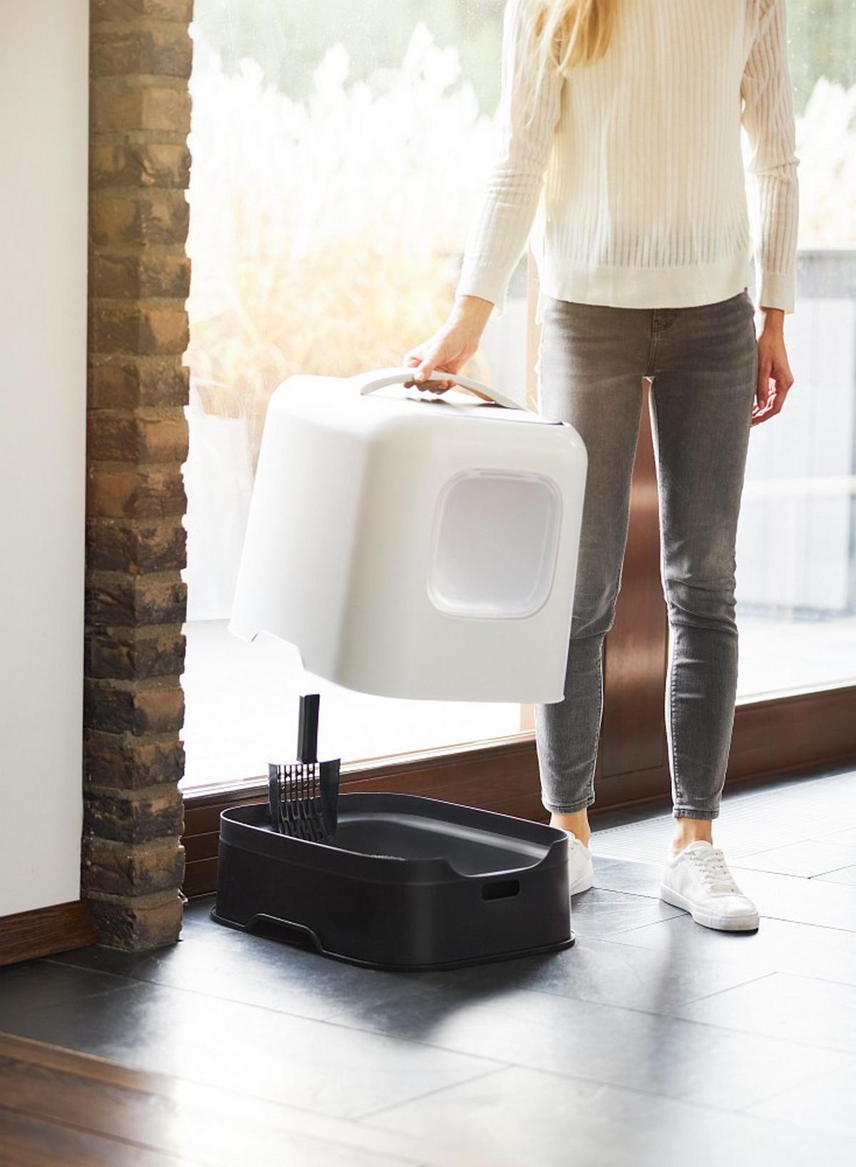 KUWETA DLA KOTA 4005201023WS - biały, Basics, tworzywo sztuczne (51/39,5/44,3cm) - Rotho