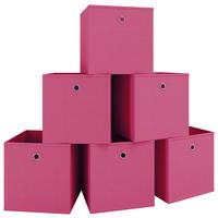 FALTBOX 6ER-BOXAS - Pink, Basics, Kunststoff (27/28/27cm) - MID.YOU