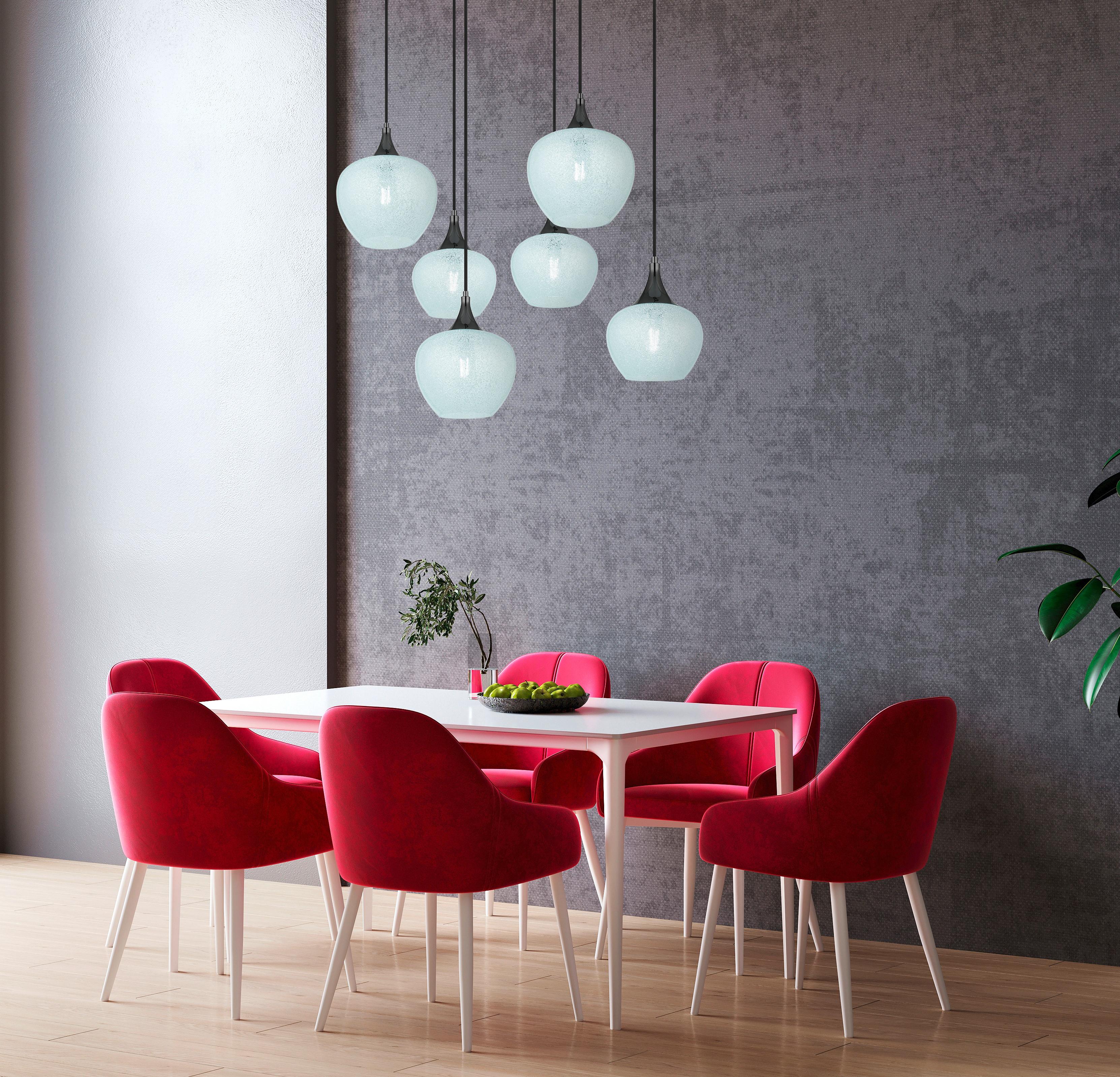 Hängeleuchte Maxy Klar/Schwarz max. 40 Watt - Klar/Schwarz, KONVENTIONELL, Glas/Metall (86/42/120cm) - Globo