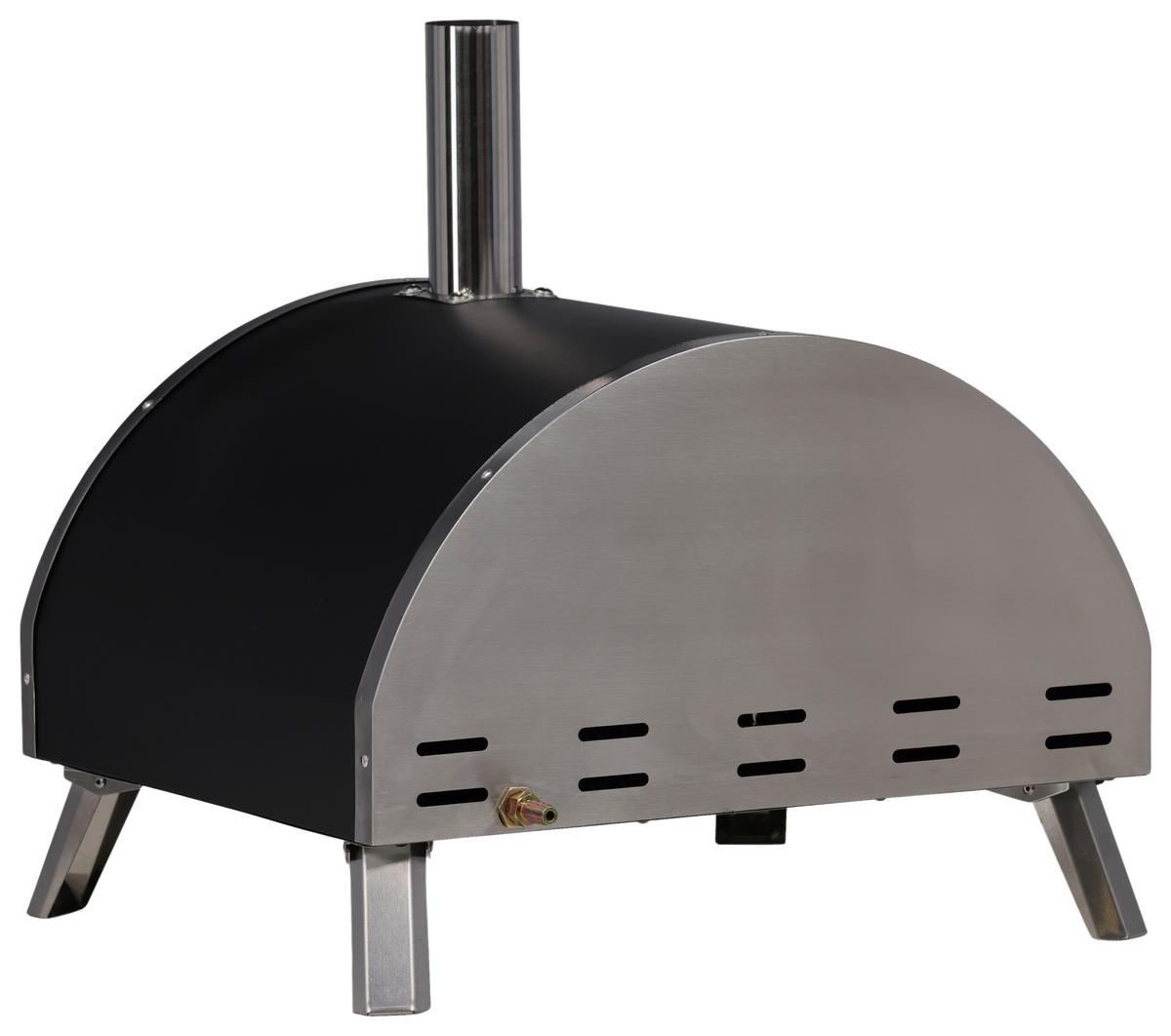 Pizzaofen Kerang ca. 56,3x56,5x54 cm Silber - Silberfarben, KONVENTIONELL, Metall (56,3/56,5/54cm) - Gardenson