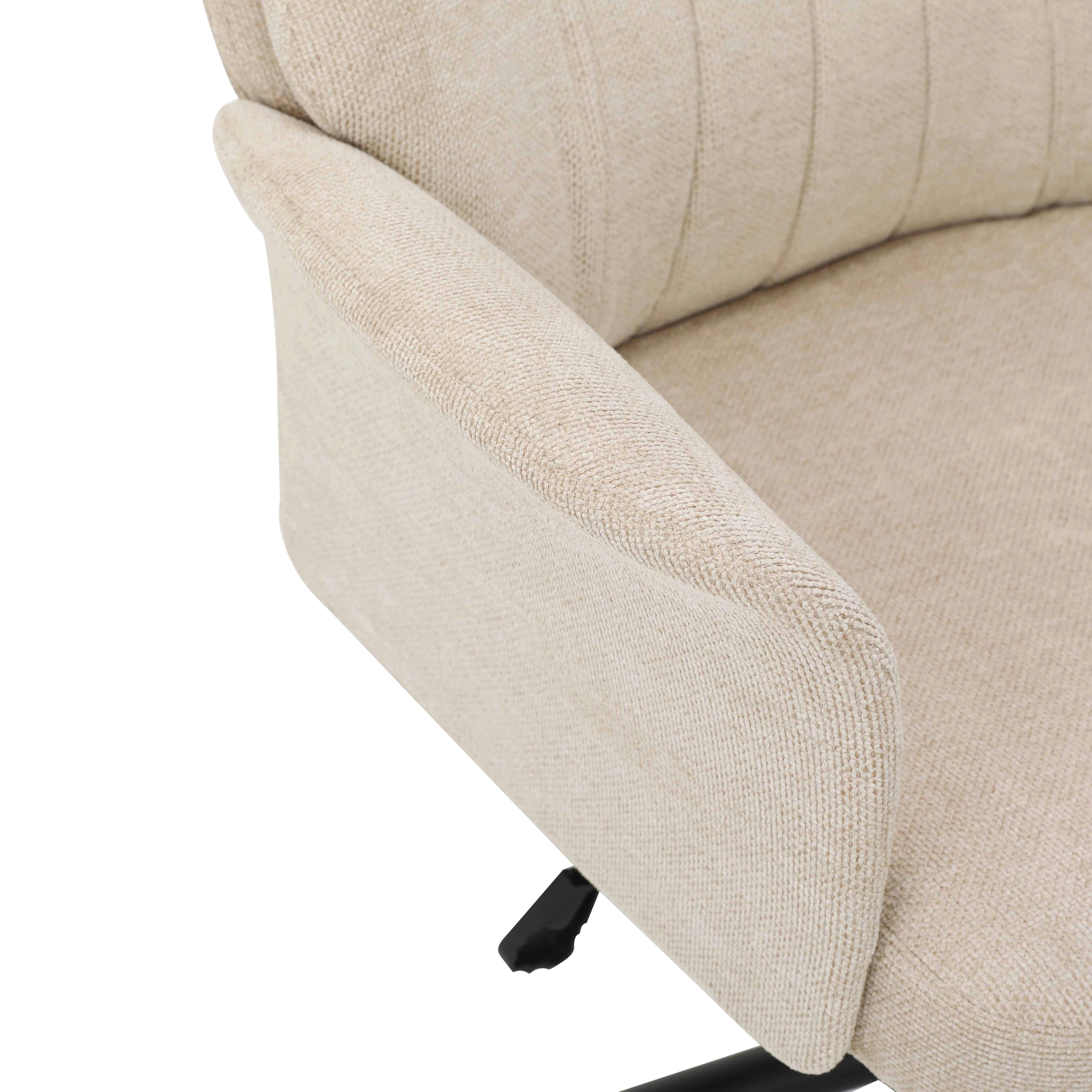 SNURRSTOL KLARA - beige/grå, Klassisk, metall/trä (66/114-155/72cm) - Mömax