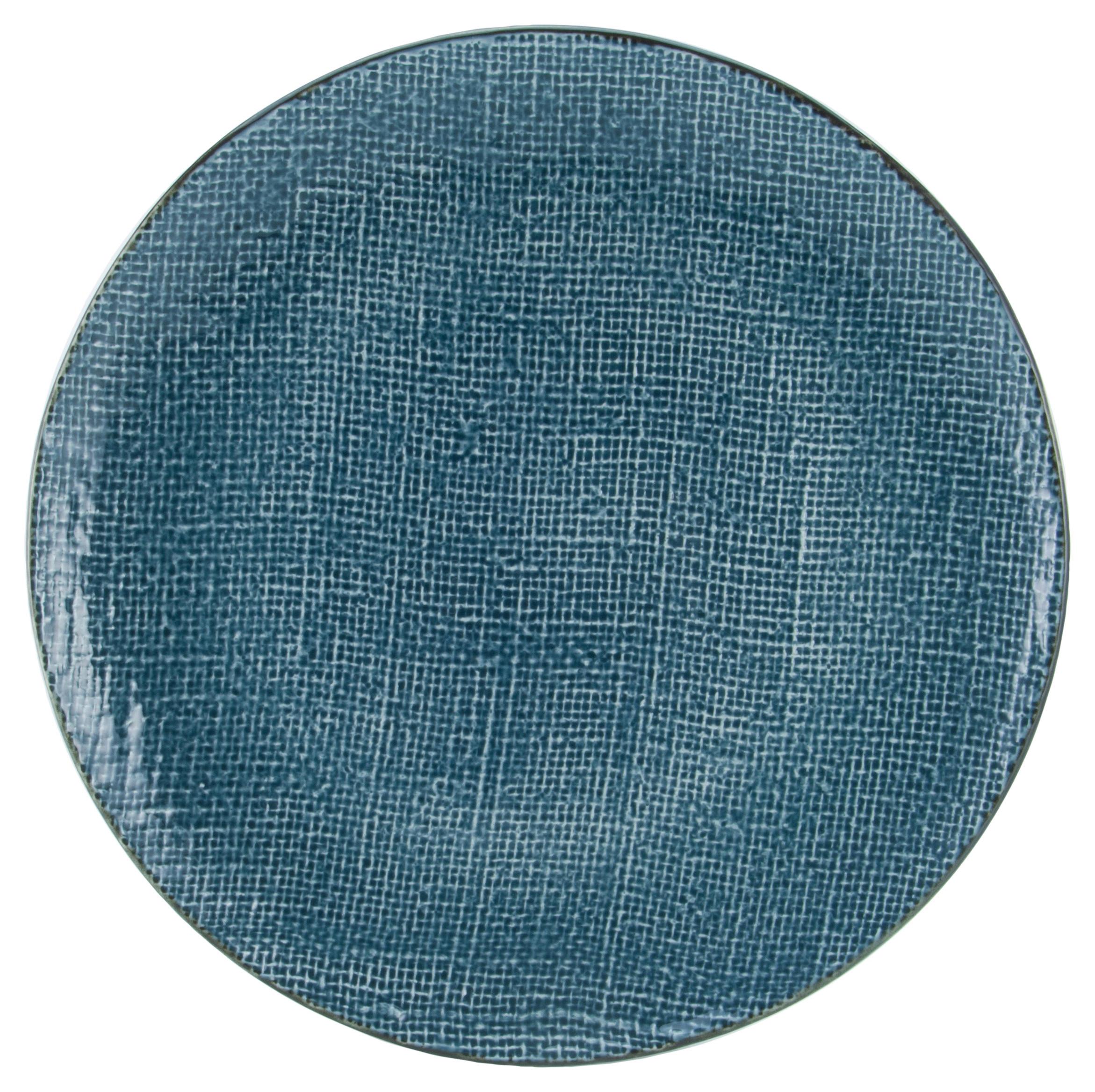 Lapostányér Canvas - kék, kerámia (28/28/3cm) - Premium Living