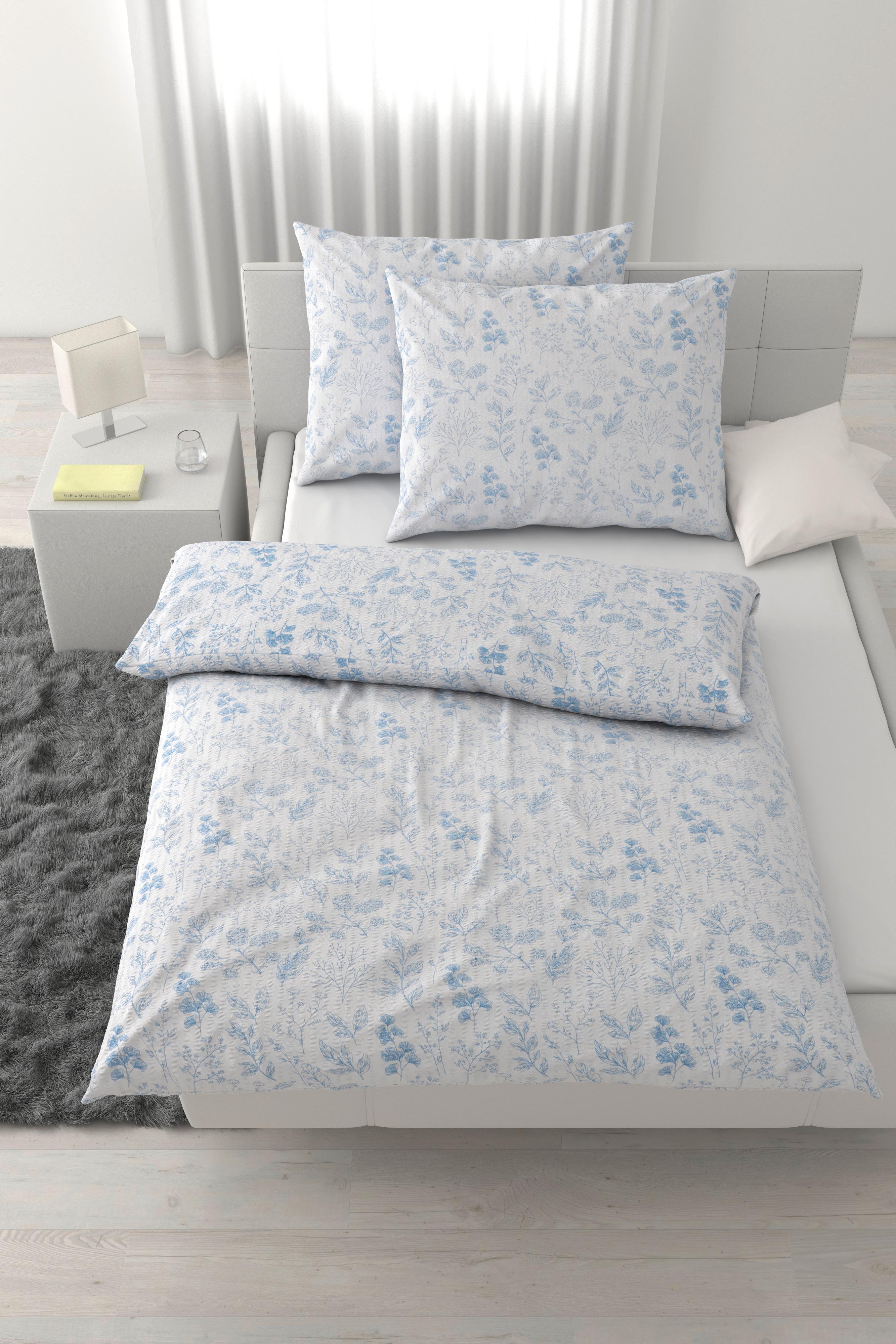 Lenjerie de pat Paris cca. 200x220/2x50x70cm - albastru deschis, textil (200/220cm) - Mömax