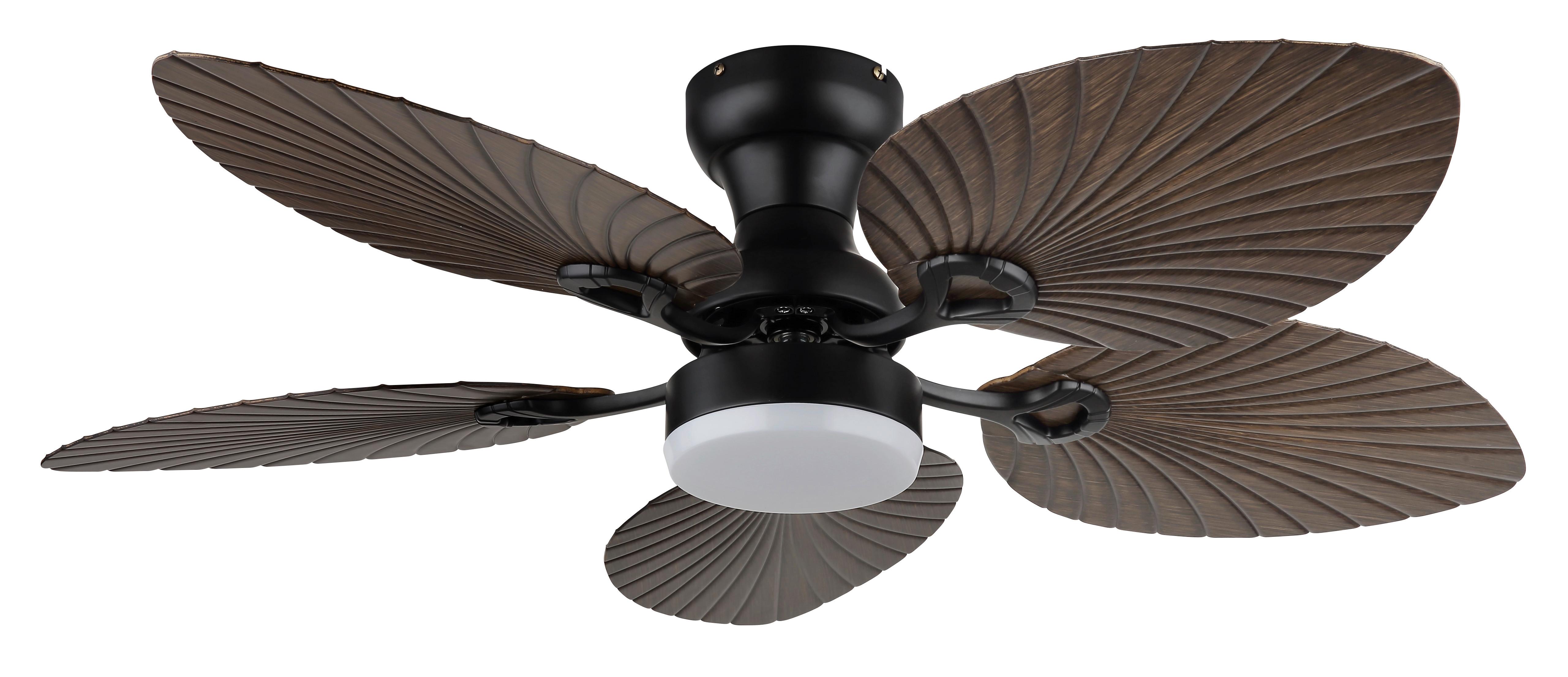 DECKENVENTILATOR 03672B ELISE - opale/noir, Konventionell, matière synthétique/métal (107/28,5cm) - Globo