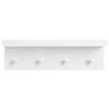 Wandgarderobe in Weiss - Weiss, Modern, Holzwerkstoff (40/12/10cm) - Mömax