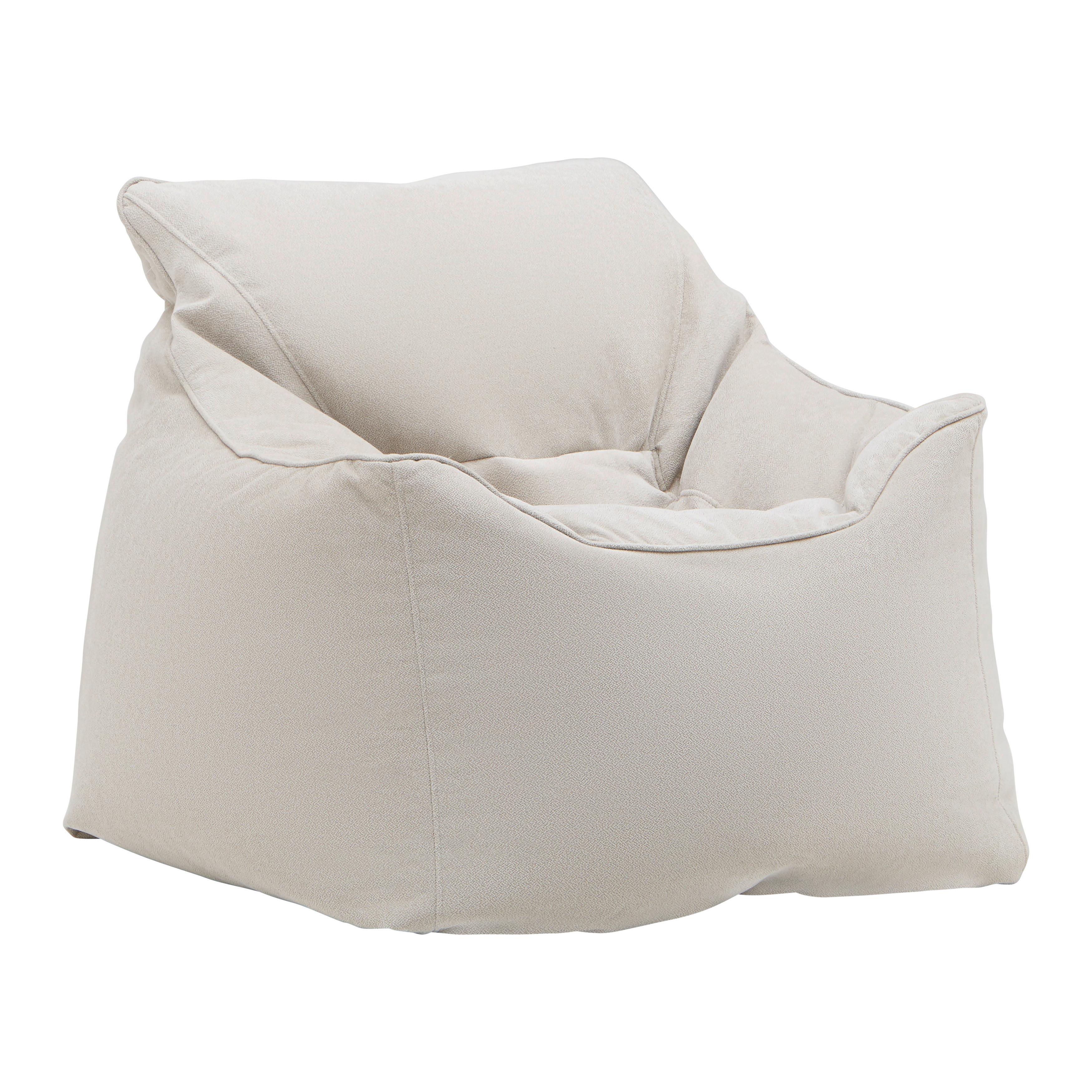 Sitzsack Storvik Beige - Grauweiß, MODERN, Textil (100/75/100cm) - Mömax