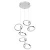 LED-HÄNGLAMPA RONG - kromfärg, Modern, metall/plast (45,5/45,5/120cm)