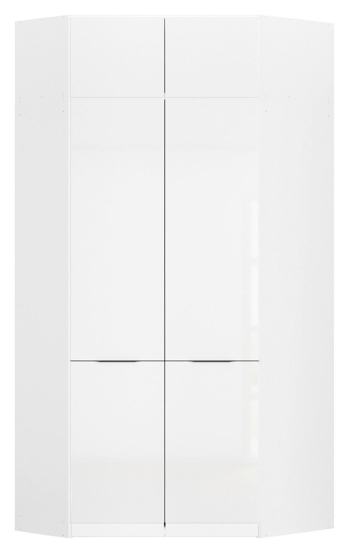 Nastavak Ormara Max - bijela/bijela visoki sjaj, Konvencionalno, drvni materijal (117/39/104cm) - Modern Living