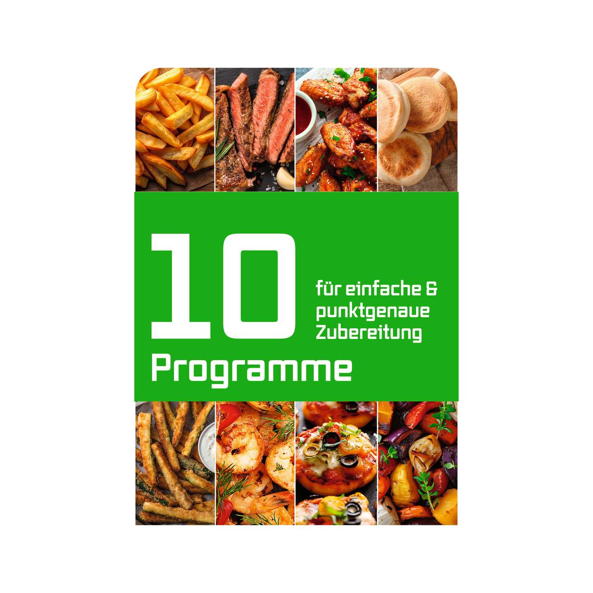 FRYTKOWNICA BEZTŁUSZCZOWA 16428 - kolor srebrny/czarny, Basics, tworzywo sztuczne/metal (32,5/41/24cm) - GOURMETMAXX