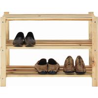 Cipőtároló Natúr Fenyő 3 Polc Jerry - feketefenyő, Konventionell, fa (75/55/30cm) - Mömax