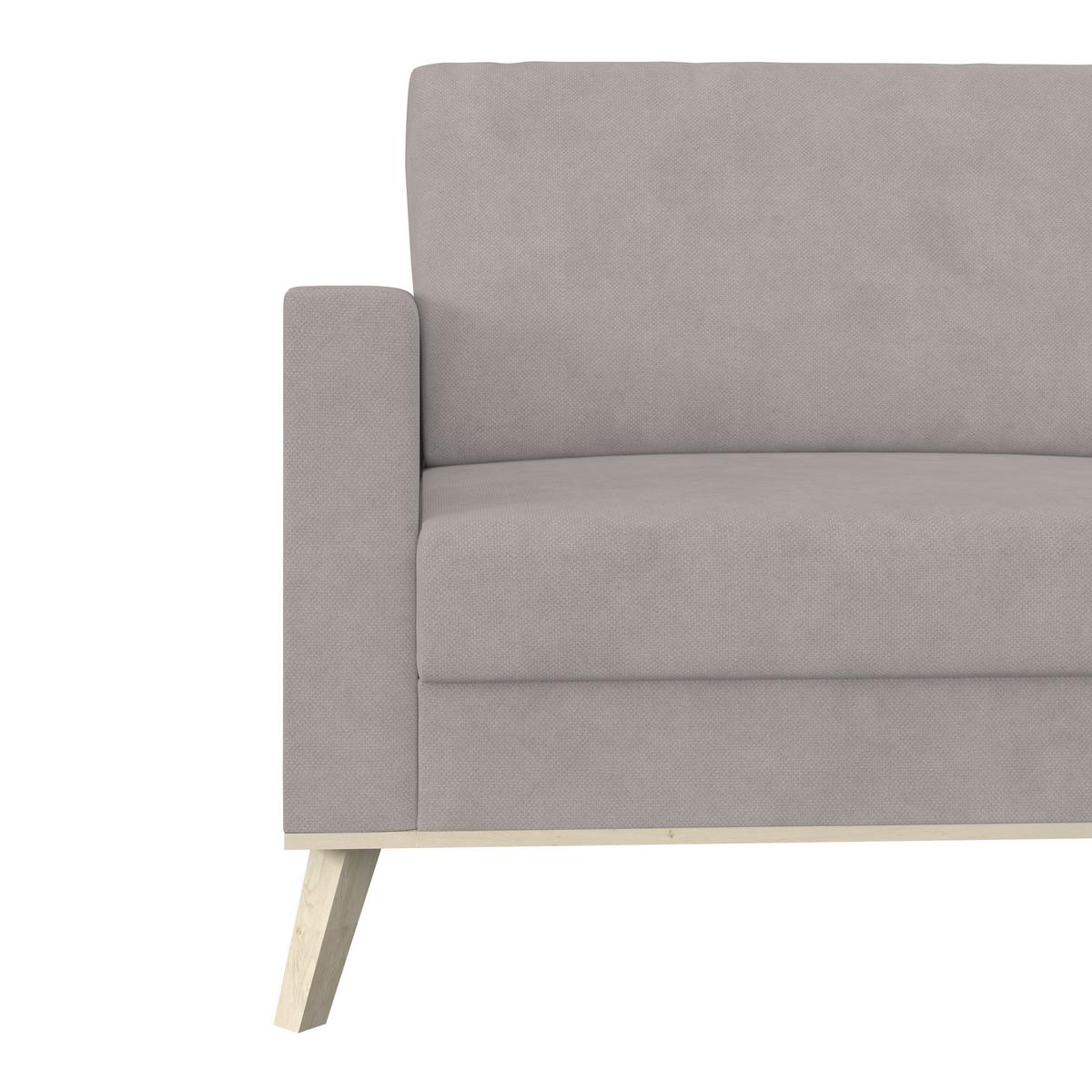 Kutna Garnitura Carini - boje hrasta/krem, Basics, tekstil/drvo (222/152cm) - Modern Living