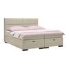 Boxspring Krevet Ethan - cappuccino/crna, Moderno, tekstil/plastika (160/200cm) - Premium Living