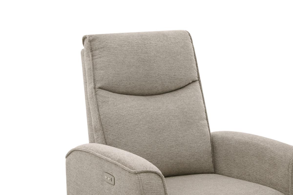 Tv Fotelj Leon, Svetlo Rjava, Relaks Funkcija - svetlo rjava/črna, Basics, kovina/umetna masa (80/102/96cm) - Ondega