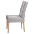Szék Granada - Tölgyfa/Szürke, modern, Fa/Textil (48/95/61cm) - Carryhome