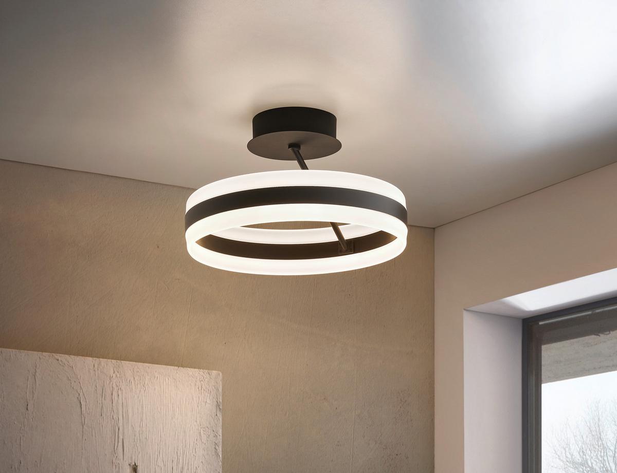 LAMPA SUFITOWA LED 631410132 DIOS - czarny/biały, Design, tworzywo sztuczne/metal (40/24cm) - Trio Leuchten