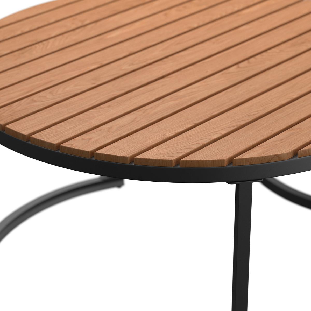 Lounge Garnitura Zürich, Akacija, Kovina, 4-Delno - siva/naravne barve, Moderno, kovina/steklo (261/261cm) - Beldano