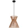 HÄNGLAMPA NATURM - svart/naturfärgad, Klassisk, metall/papper (30/120cm) - Mömax