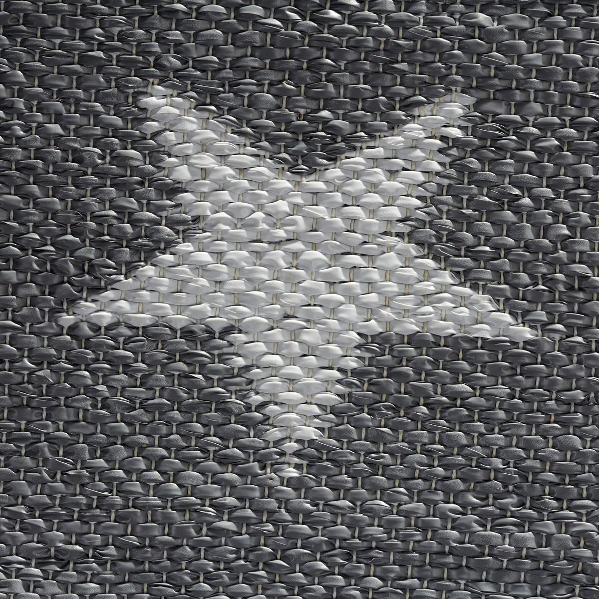 Outdoorteppich "Stars" ca. 70x140 cm, grau/weiß - Weiß/Grau, MODERN, Textil (70/140cm)