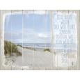 Keilrahmenbild Sarah, ca. 77x57x2cm - Blau/Beige, MODERN, Holz/Papier (77/57/2cm) - MÖMAX modern living