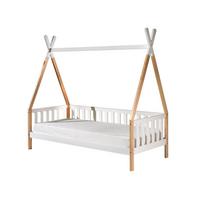 Spielbett "Tipi", natur/weiß - Weiß/Kieferfarben, MODERN, Holz/Holzwerkstoff (90/200cm) - MID.YOU