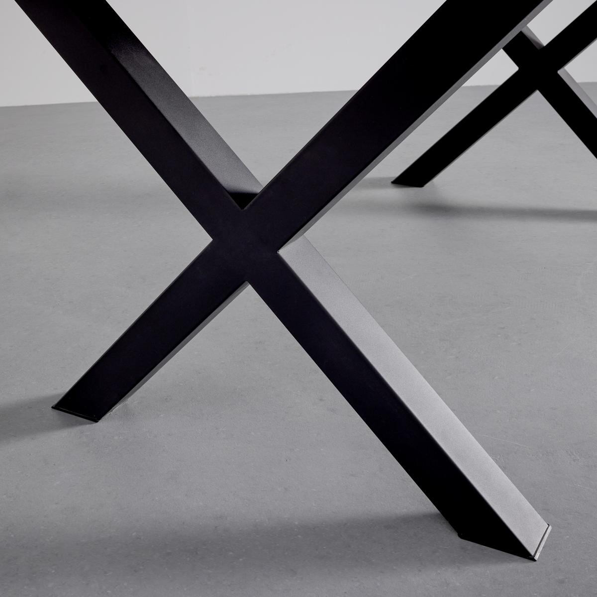Masă RICO - negru, Modern, metal (180/76/90cm) - Bessagi Home