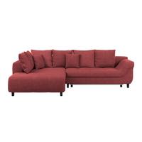 Kutna Garnitura Mendoza - crvena/crna, Design, tekstil/drvo (197/309cm) - Modern Living