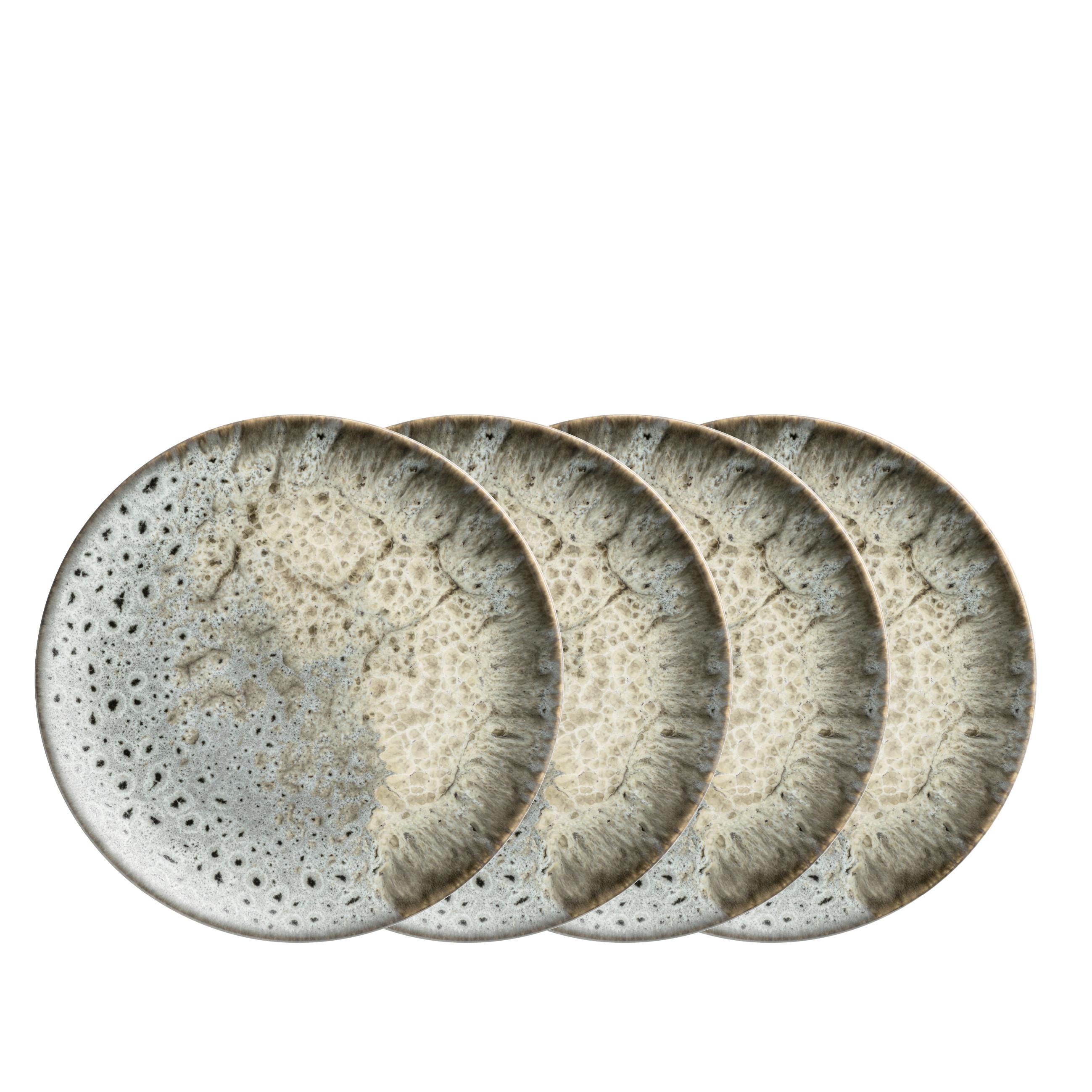 SET D'ASSIETTES À DESSERT 935542 CARELLIA DESSERTTELLER - gris, Basics, céramique (23/2,4cm) - Mäser