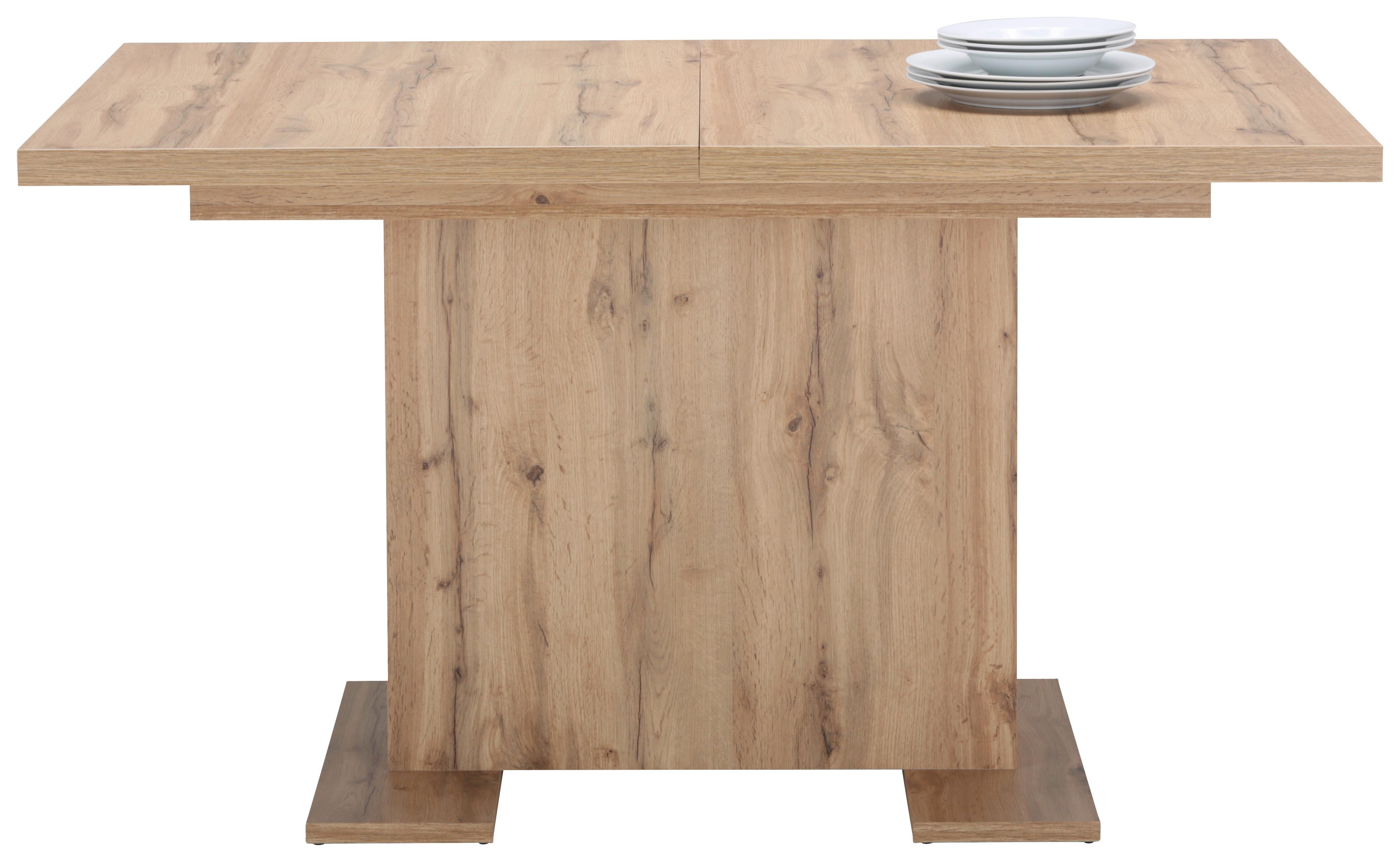 Kihúzható Asztal Ingrid - Tölgyfa, modern, Faalapú anyag (140-180/90/78cm) - Modern Living