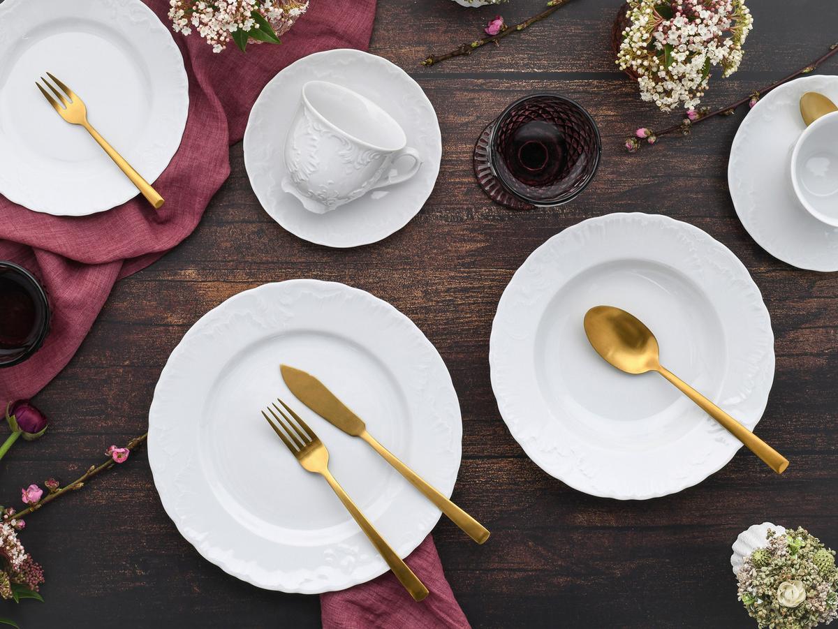 Kombinirani Servis Rokoko, 30-Delni - bela, Basics, keramika - Creatable