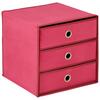 MINIBYRÅ MONA -SB- - gammelrosa, metall/textil (32/31,5/32cm) - Mömax