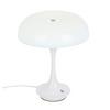 PORTABEL LAMPA RETRO - vit/kromfärg, Modern, metall/plast (19,5/24cm) - Mömax