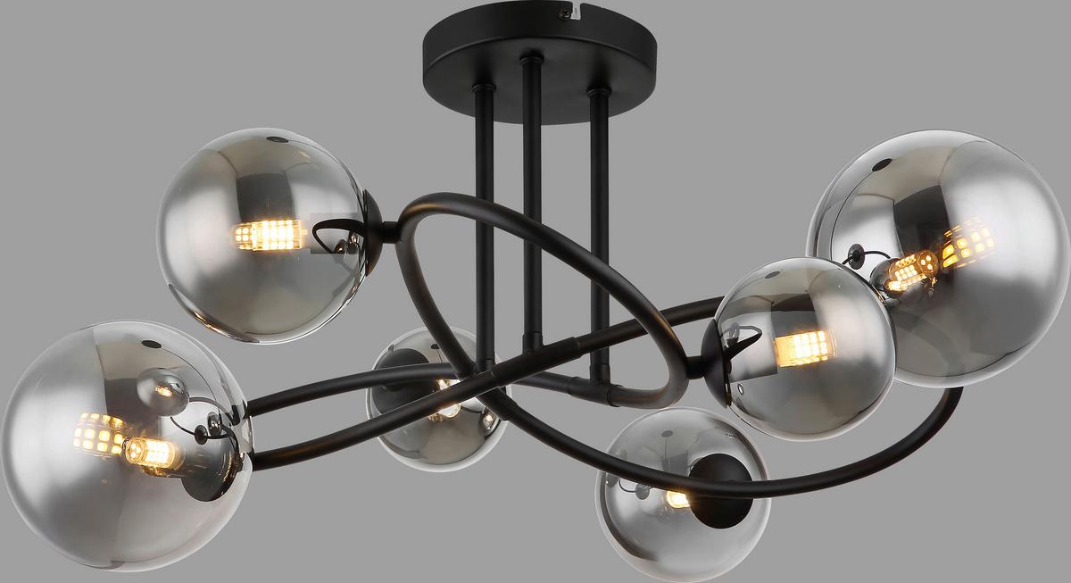 LAMPA SUFITOWA LULA - czarny, Design, metal/szkło (62/59/35cm) - Collet's Monde
