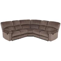 NAROŻNIK LINCOLN - czarny/brązowy, Konventionell, tworzywo sztuczne/tkanina (253/100/253cm) - P & B