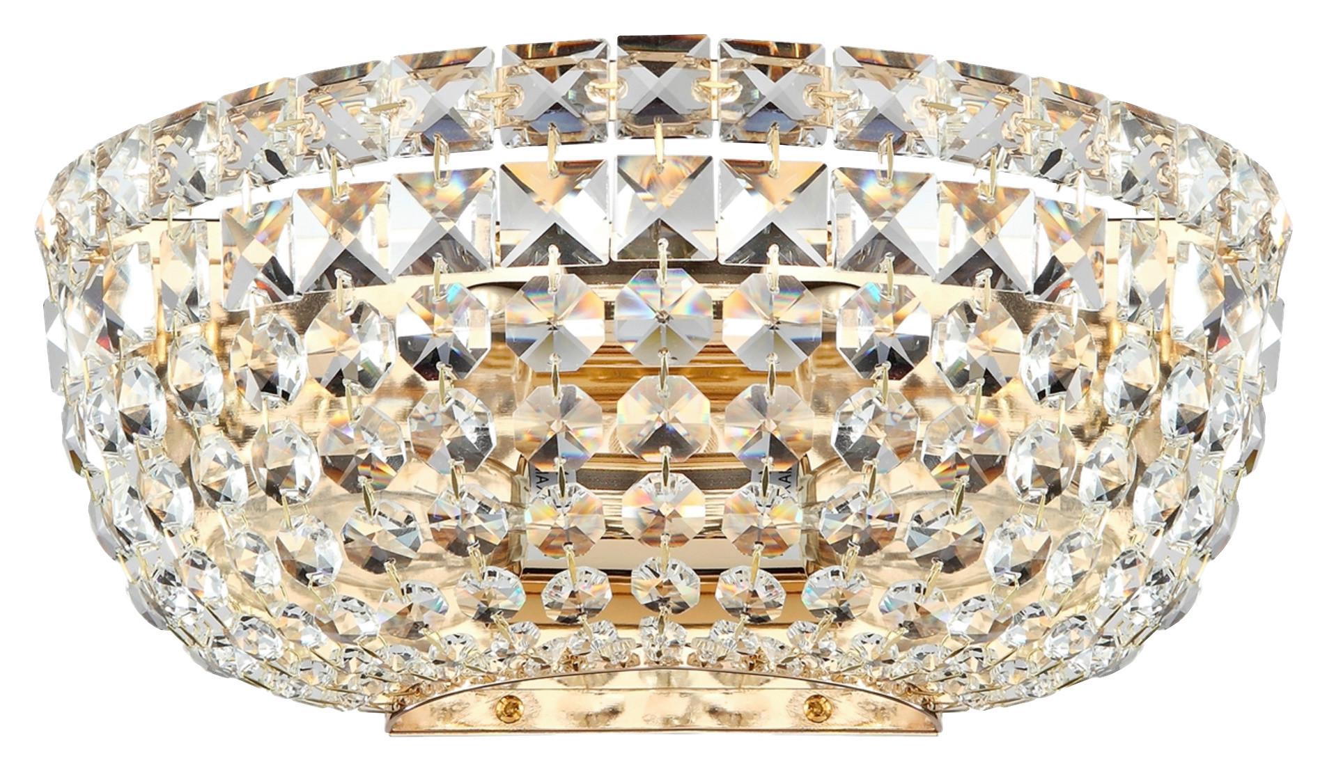 Wandleuchte Basfor Goldfarben max. 60 Watt - Goldfarben, Basics, Glas/Metall (25,5/12,5cm) - MAYTONI