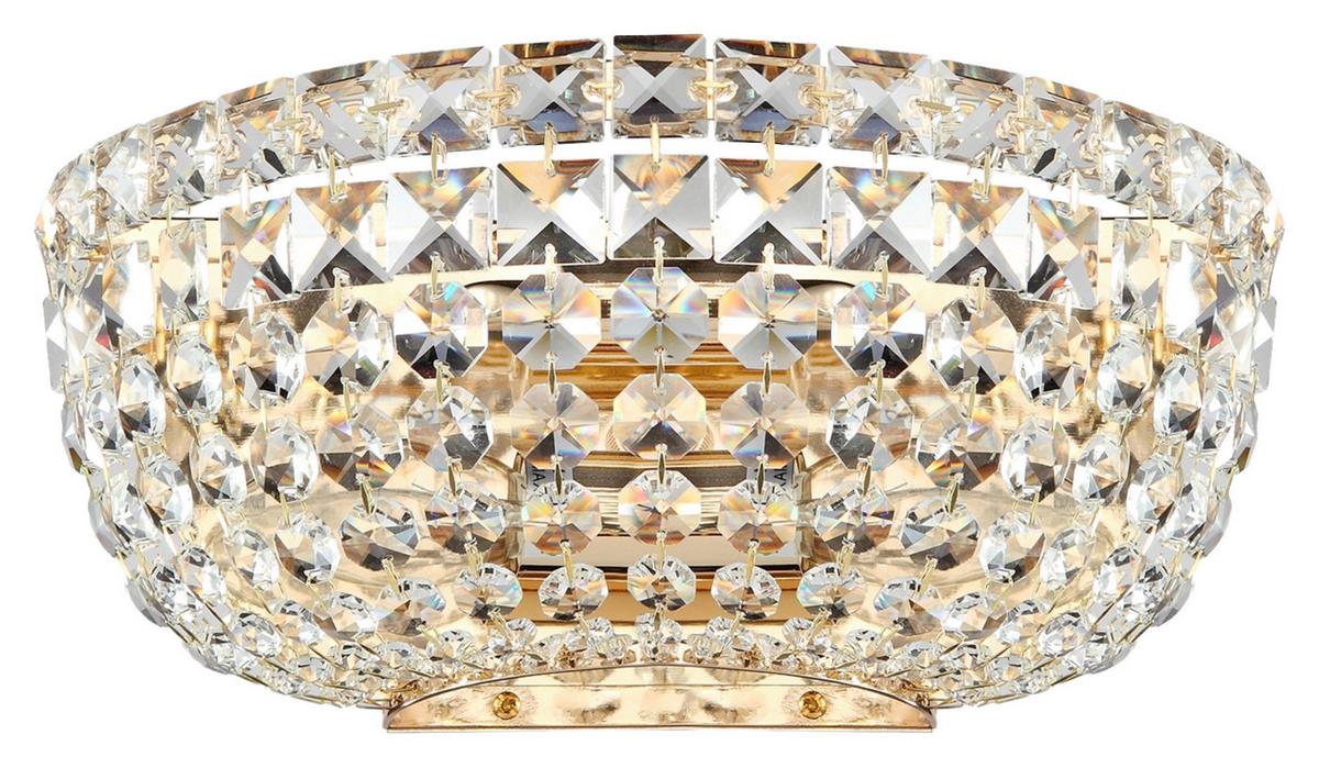 Stenska Svetilka Basfor - zlate barve, Basics, kovina/steklo (25,5/12,5cm) - MAYTONI