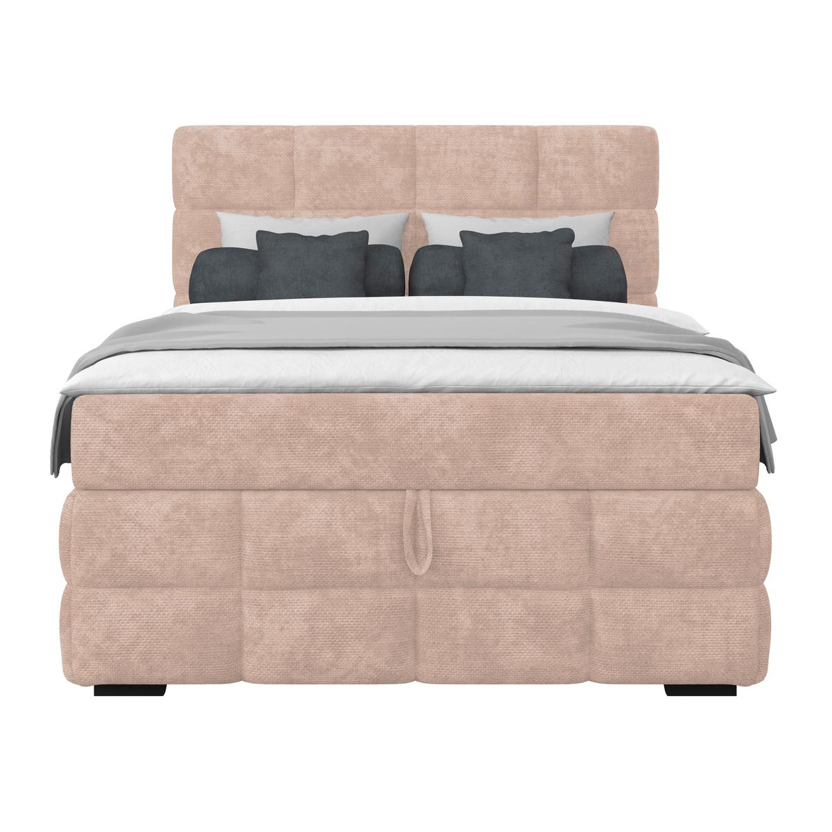 PAT BOX VEGA - bej/alb, Trend, lemn/textil (120/200cm) - Modern Living