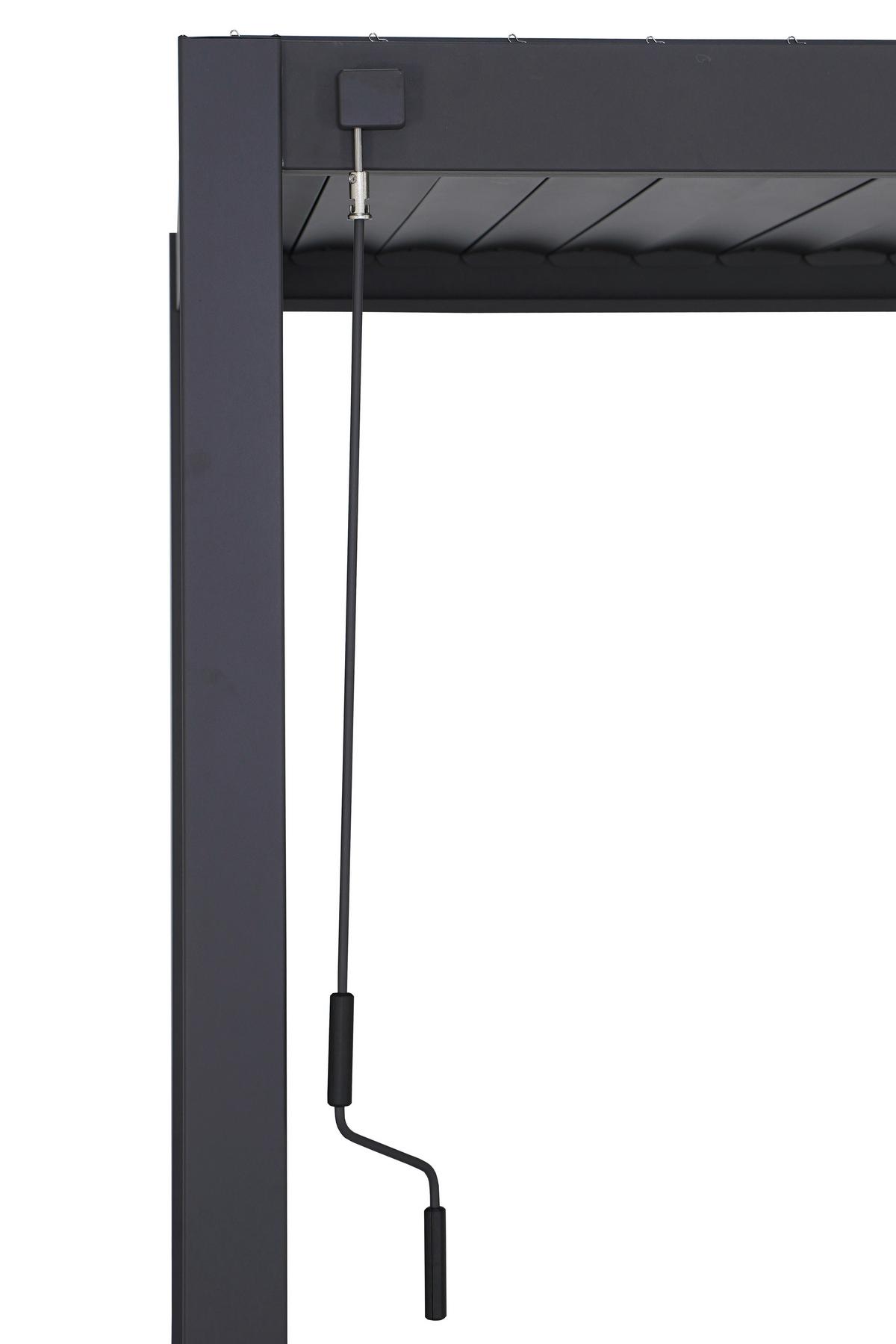 Pergola Classic ca. 600x250x300 cm Anthrazit - Anthrazit, MODERN, Metall (600/250/300cm) - Gardenson