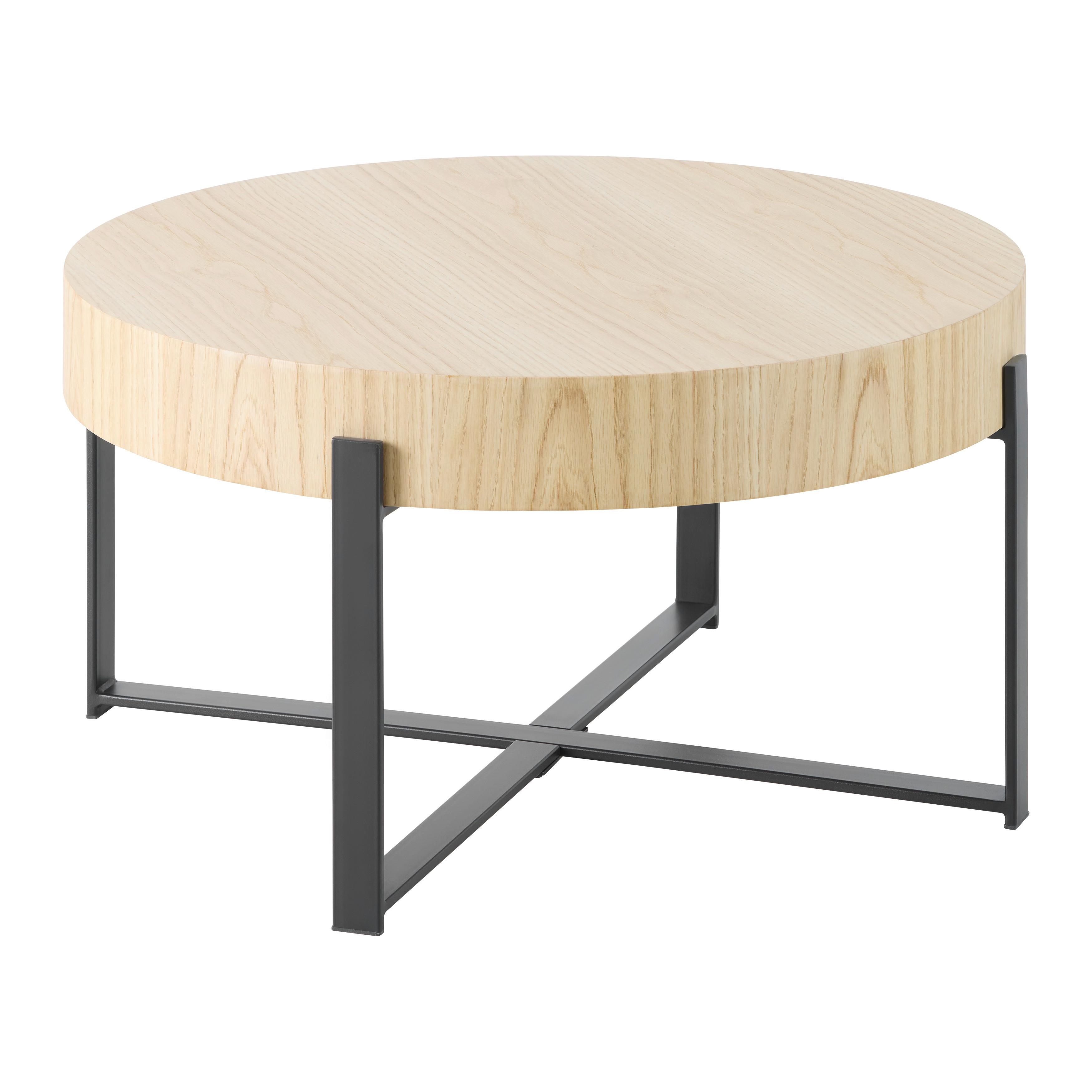 Couchtisch Runner Schwarz/Eiche - Eichefarben/Schwarz, Design, Holz/Holzwerkstoff (80/42cm) - Mömax