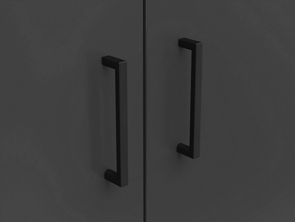 Dulap MULTI - grafit, Modern, material pe bază de lemn (80/195/52cm) - Modern Living