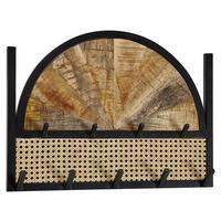 Stenski Obešalnik Wohnling - rjava, Moderno, les (53/40/7,5cm) - MID.YOU