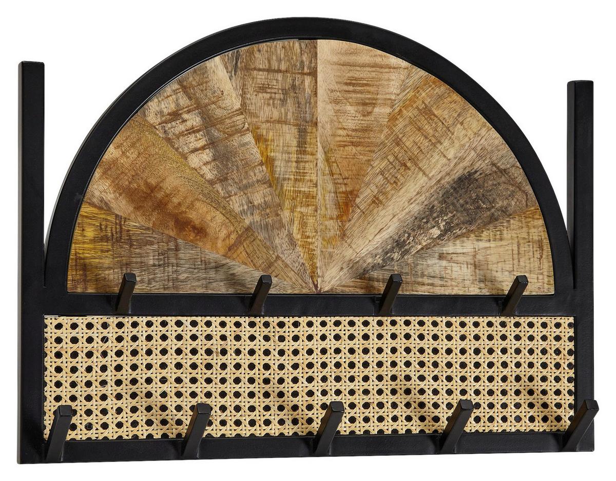 Stenski Obešalnik Wohnling - rjava, Moderno, les (53/40/7,5cm) - MID.YOU