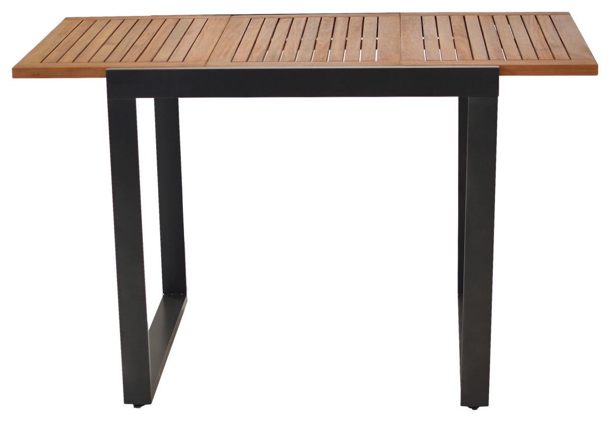 GARTENSET PAXOS - Graphitfarben/Akaziefarben, MODERN, Holz/Textil - Gardenson