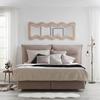 VÄGGSPEGEL SUKI -TREND- - taupe, Romantik / Lanthus, trämaterial/glas (60/160/4cm) - Premium Living