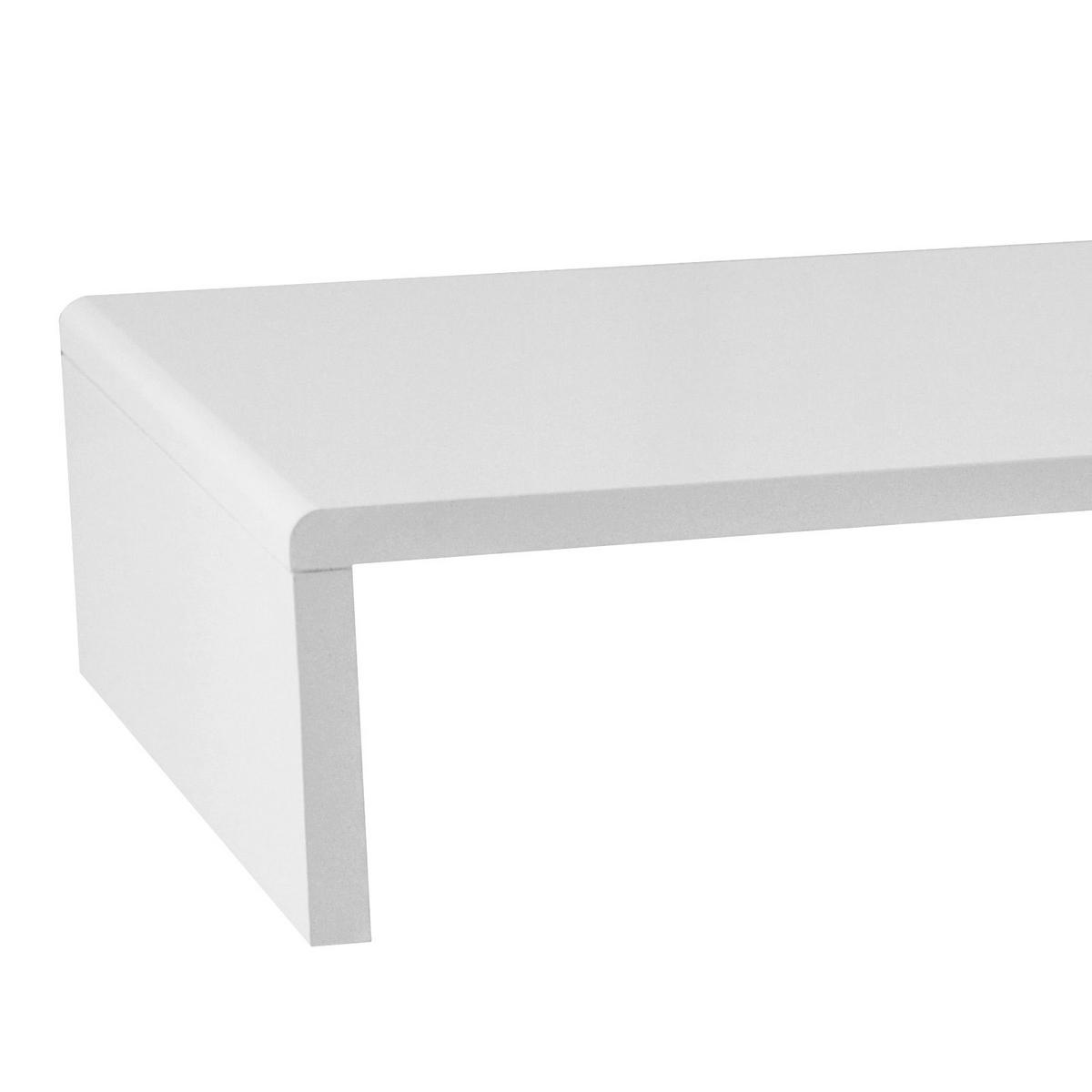Tv-rátét Fehér Aktion - fehér, Modern, faalapú anyag (70/12,8/35cm)