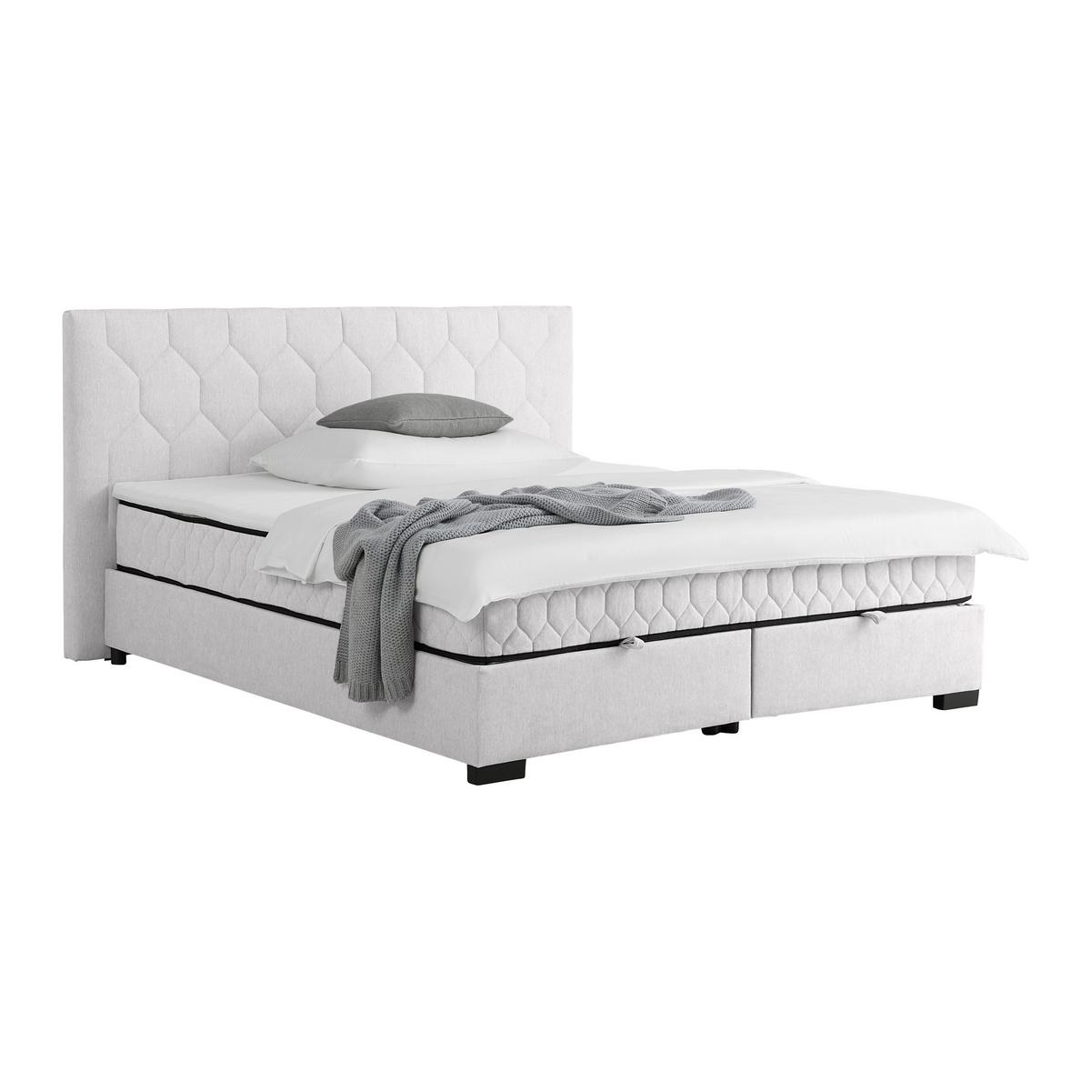 Box Krevet Maya D - bež/crna, Konvencionalno, drvni materijal/drvo (160/200cm) - Modern Living