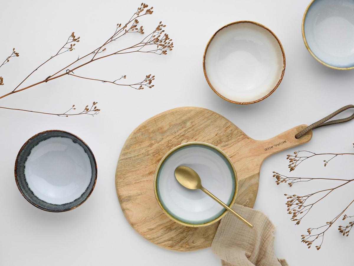 Set Posod Cascade Bunt, 4-Delni - modra/siva, Basics, keramika (16,5cm) - Creatable