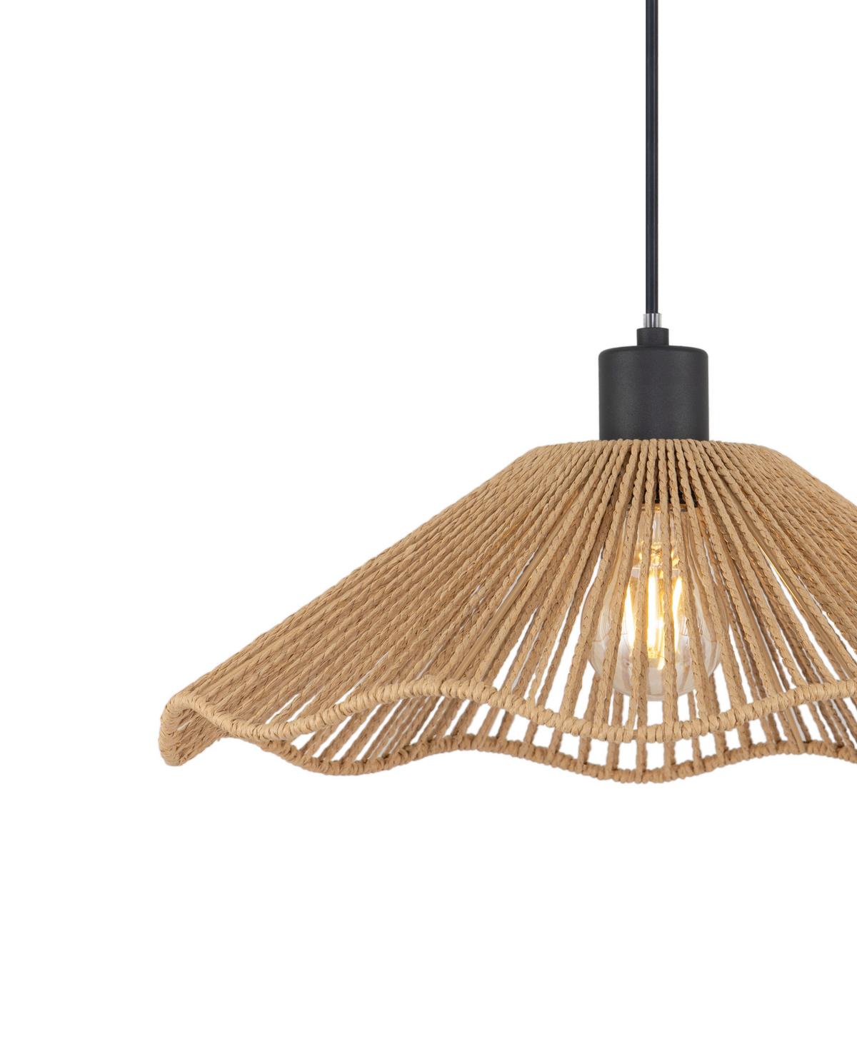 LAMPA WISZĄCA DOROTHEE - kolor naturalny/czarny, Design, metal/papier (40/120cm) - Collet's Monde
