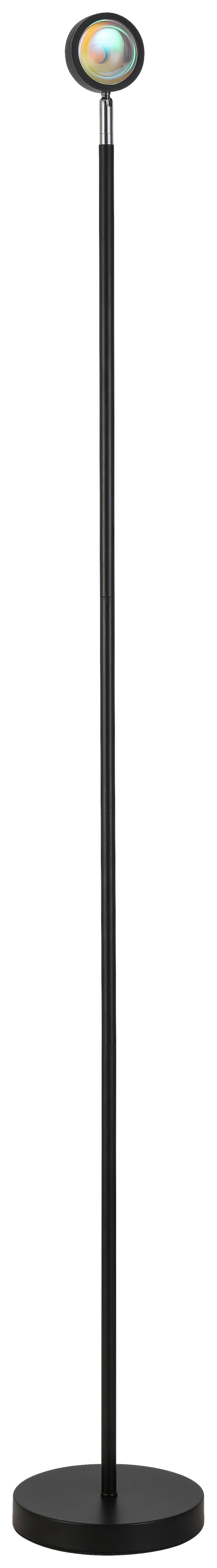 Podna Led Svjetiljka Mavis - crna, Moderno, metal (18/140cm) - Modern Living