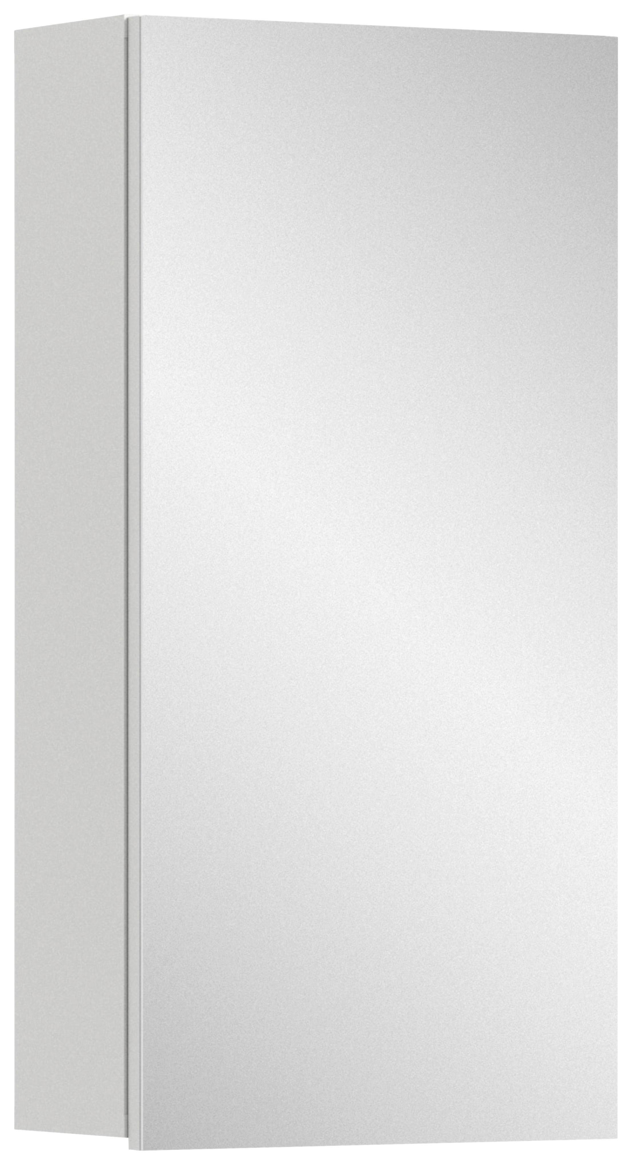 Spiegelschrank Vira ca. 38x77 cm Weiß - Weiß Hochglanz/Weiß, MODERN, Holzwerkstoff (38/77/18cm) - MID.YOU