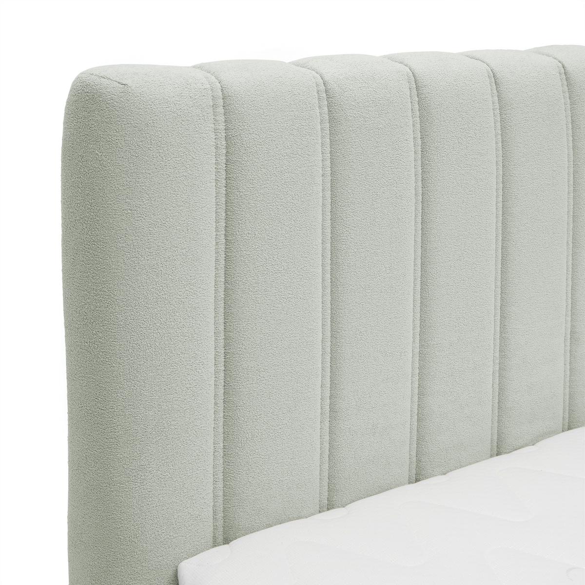 Boxspring Krevet Dixon - svijetlo siva/crna, Konvencionalno, drvni materijal/drvo (100/200cm) - Premium Living